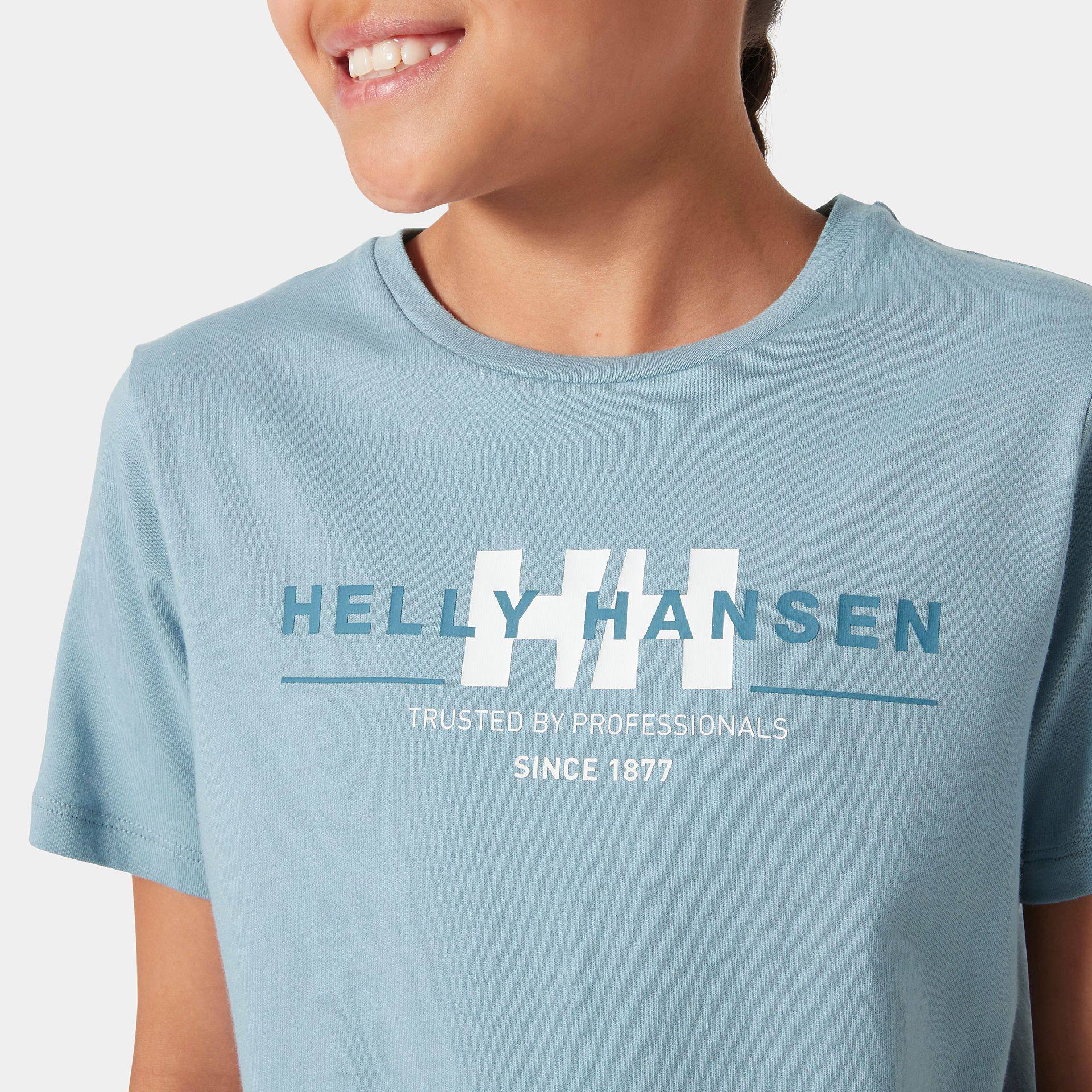Helly Hansen Jr Graph Tee Sininen 02