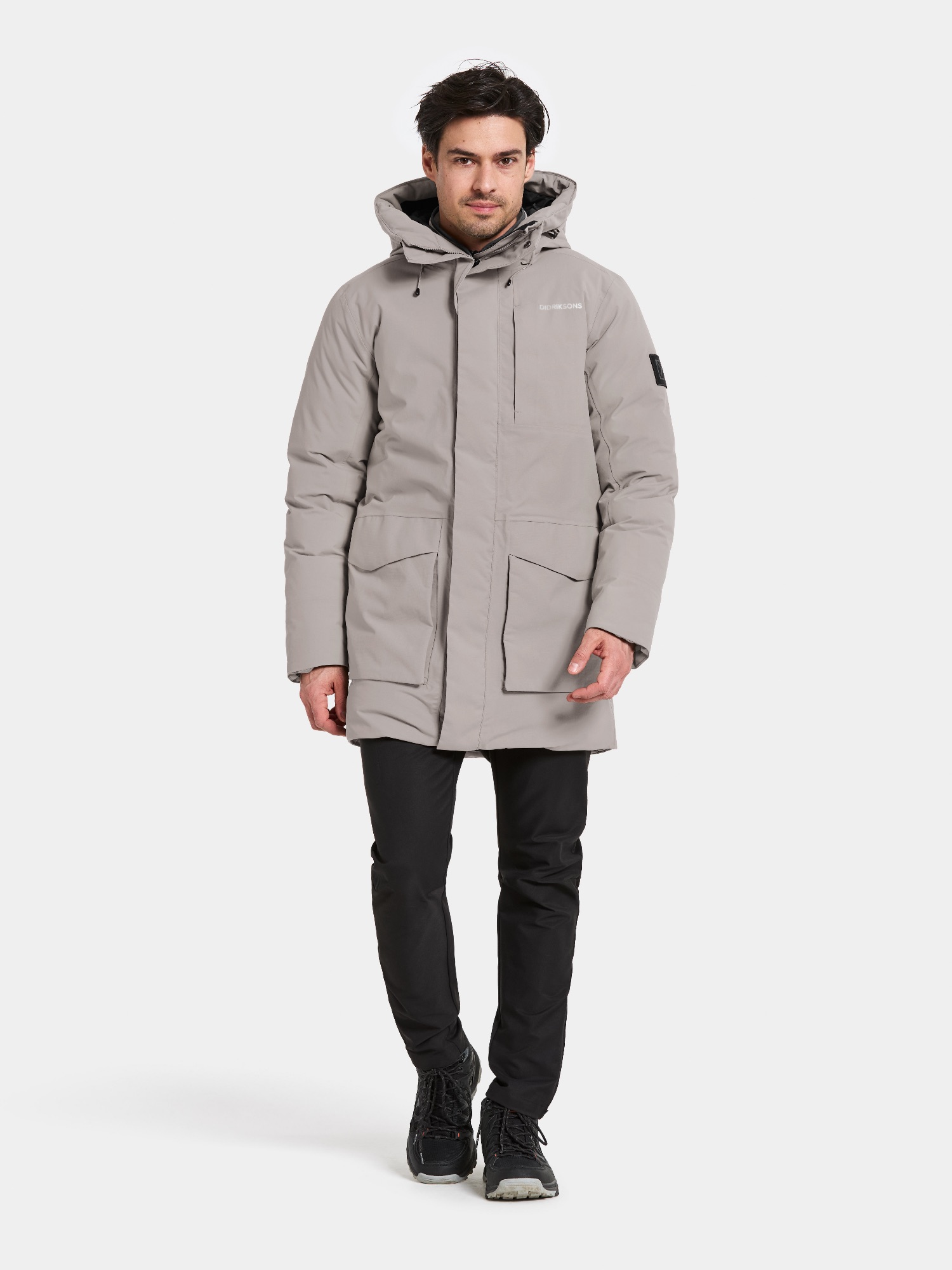 Didriksons Men's Akilles 2 Parka Ash Brown 02