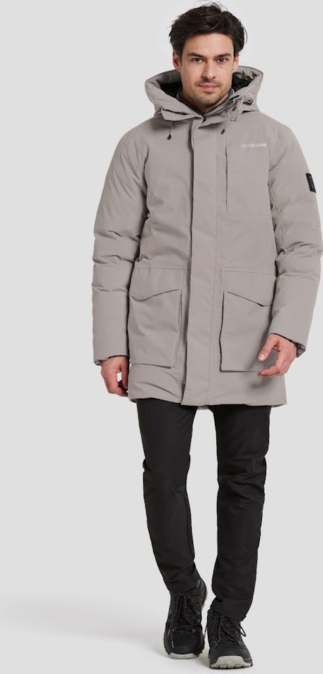 Didriksons Men's Akilles 2 Parka - Miesten talvitakki Ash Brown 02