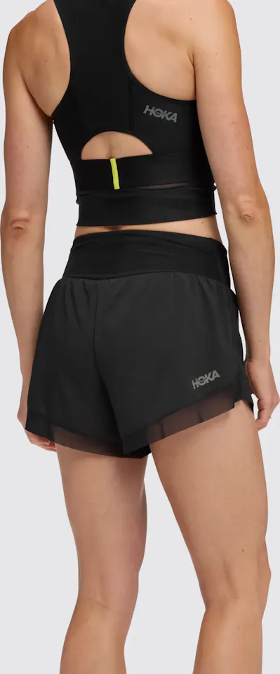 Hoka Women's Glide 4" Shorts Black 02