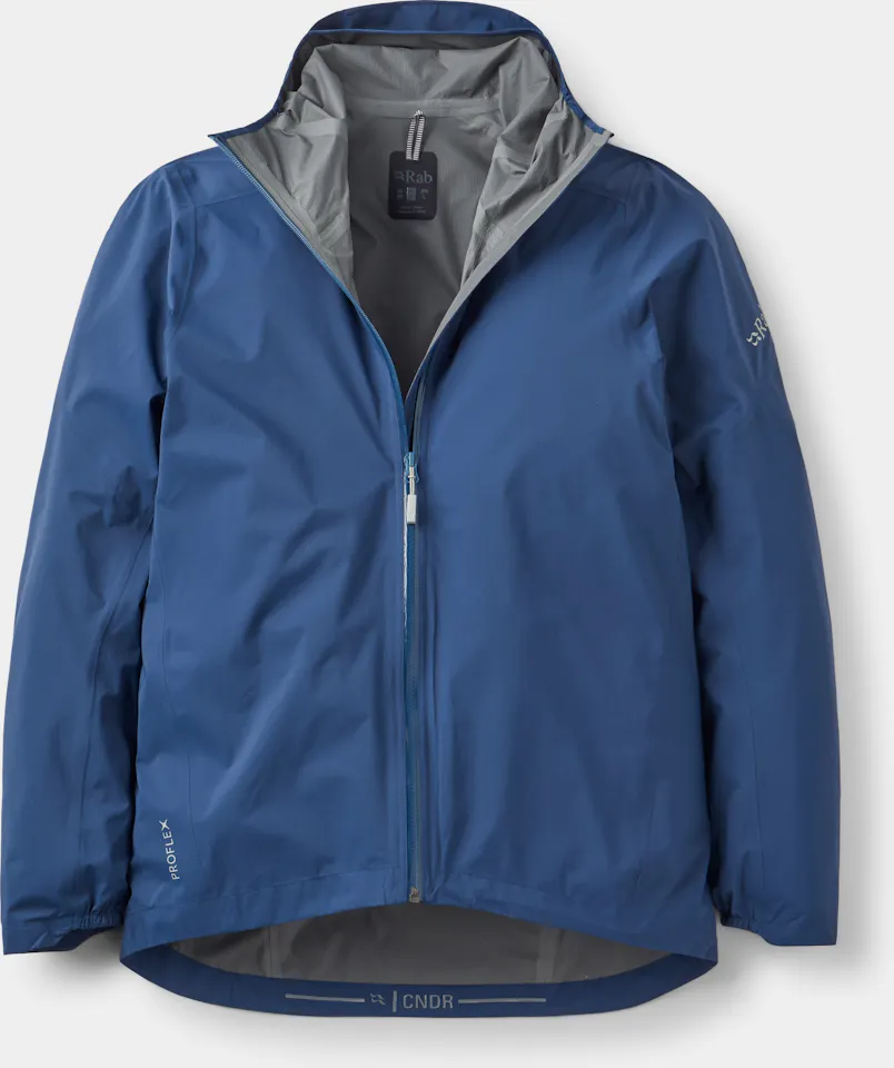 Rab Men's Cinder Downpour Light Jacket Tempest Blue 01