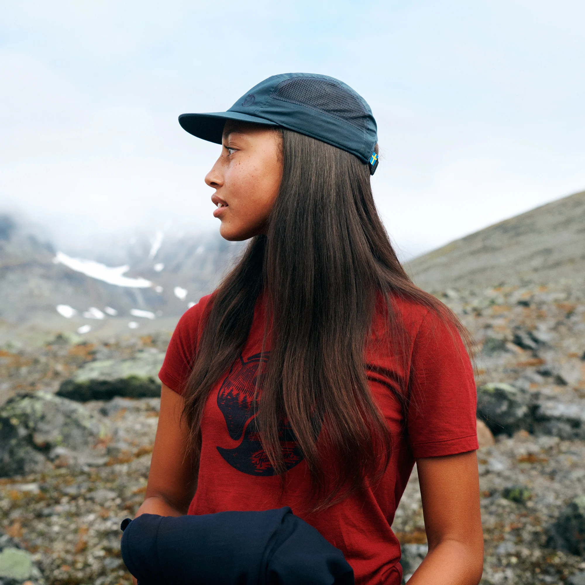 Fjällräven Women's Abisko Wool Fox SS Lavender/Navy 08