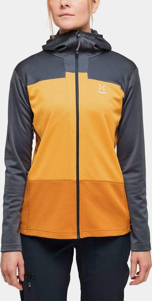 Haglöfs Women's Flash Mid Hood Magnetite / Sunny yellow 03