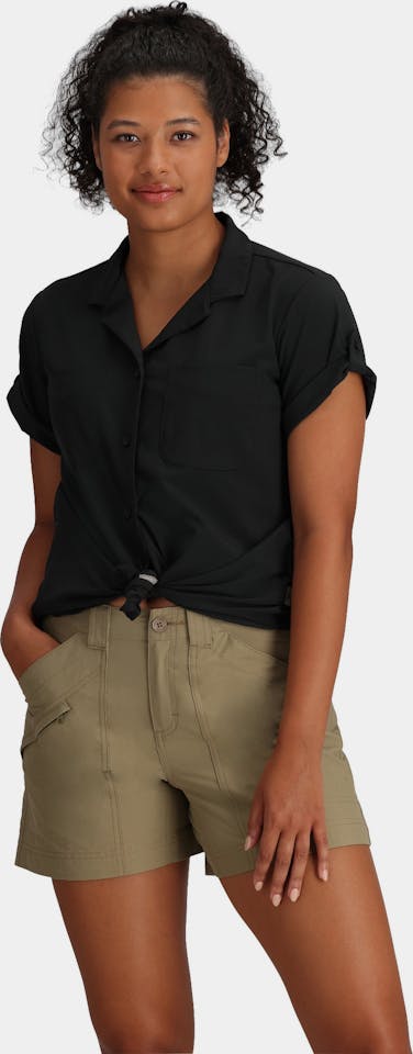 Royal Robbins Women's Spotless Evolution Meadow Short Sleeve Black 01