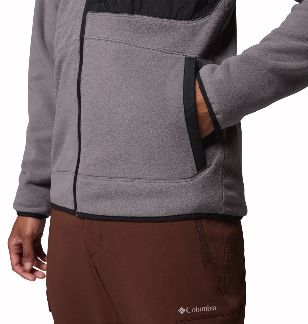 Columbia Men's Fast Trek Overlay Full Zip City Grey 03