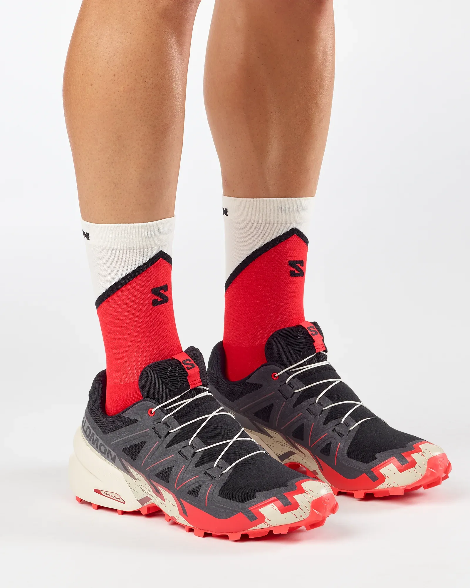 Salomon Men's Speedcross 6 Musta / Punainen 02