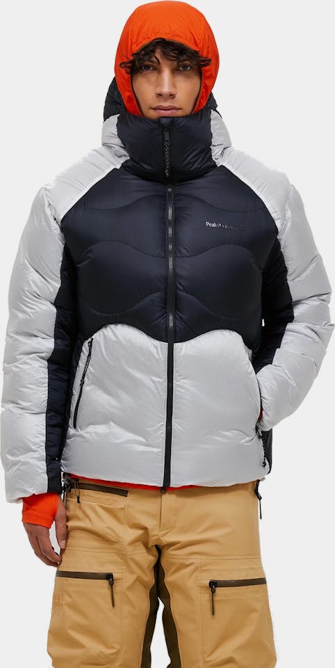 Peak Performance Men's Helium Diamond Fuse Hood - Miesten untuvatakki Black / Antarctica 01