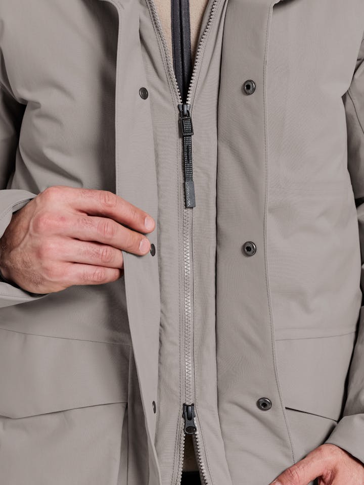 Didriksons Men's Akilles 2 Parka - Miesten talvitakki Ash Brown 10