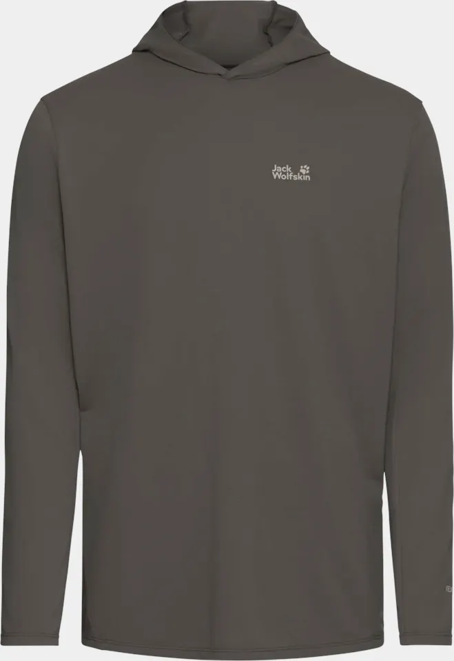 Jack Wolfskin Men's Prelight Suncool Hoody Flint 02