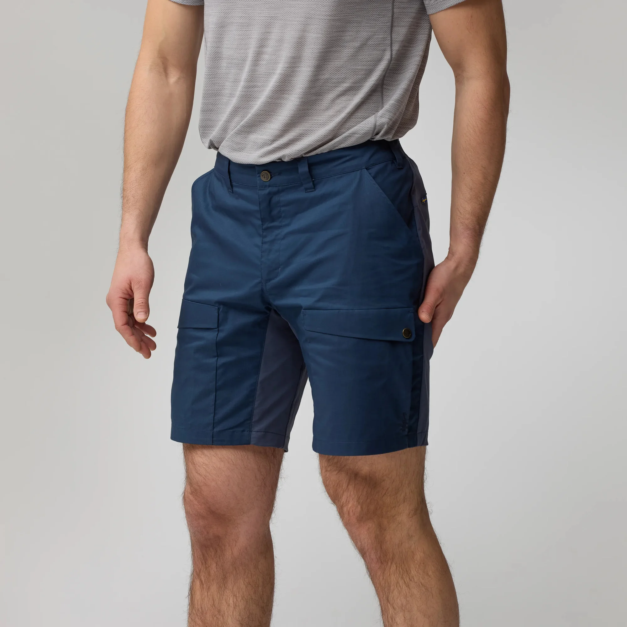 Fjällräven Men's Abisko Hybrid Trail Shorts Suede Brown 07