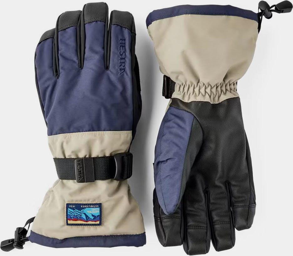 Hestra Gauntlet Sr. 5 Finger Sininen / Beige 01