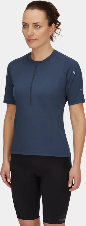 Rab Women's Cinder Tract Jersey Tempest Blue 03