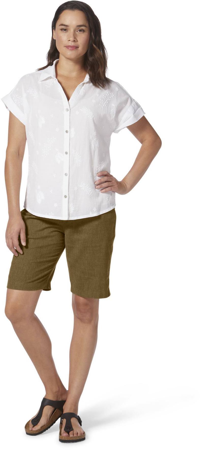 Royal Robbins Women's Hempline Tie Bermuda Coyote 03