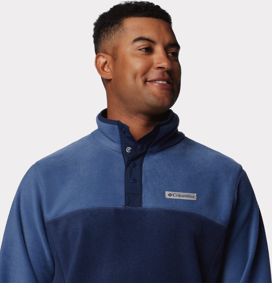Columbia Men's Steens Mountain 1/2 Snap II Pullover Collegiate Navy, Dark Mountain 03