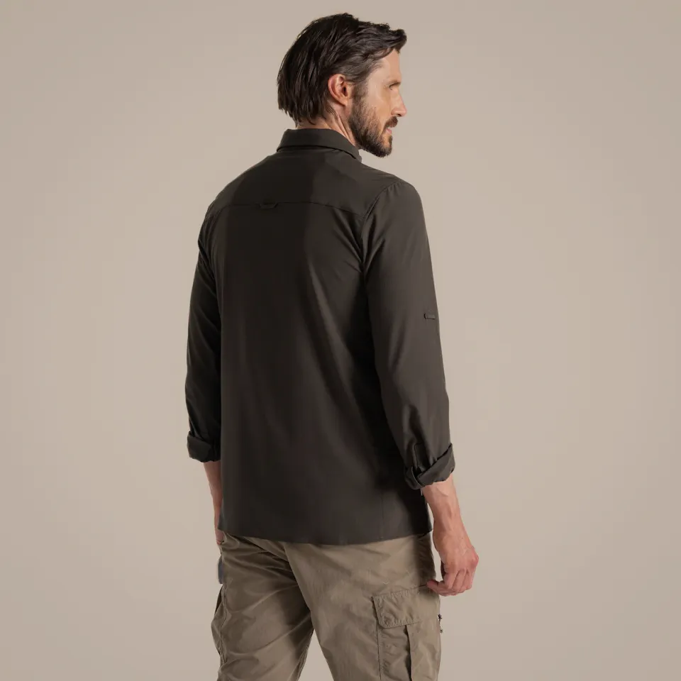 Craghoppers Men's Nosilife Pro Long Sleeved Shirt V Woodland Green 02