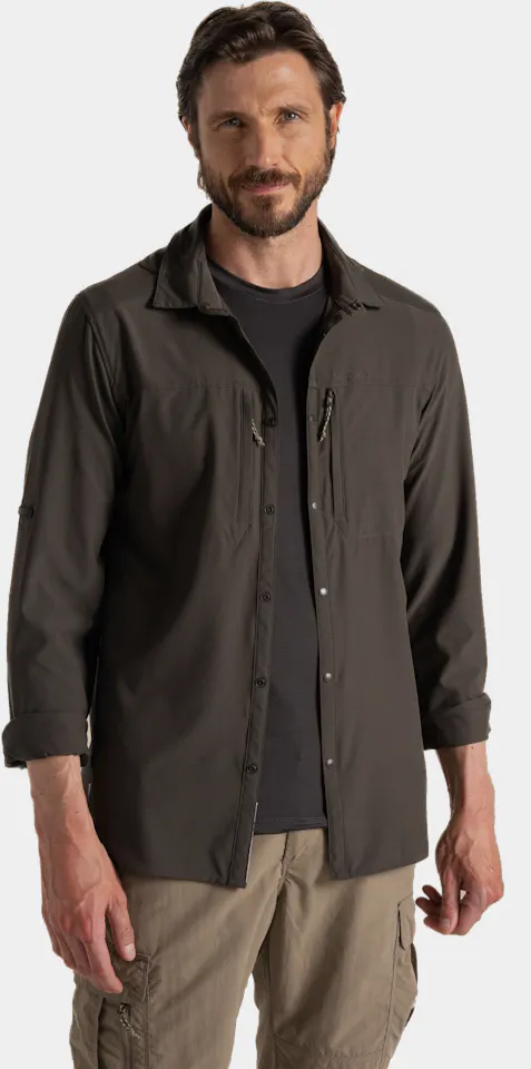 Craghoppers Men's Nosilife Pro Long Sleeved Shirt V Woodland Green 01