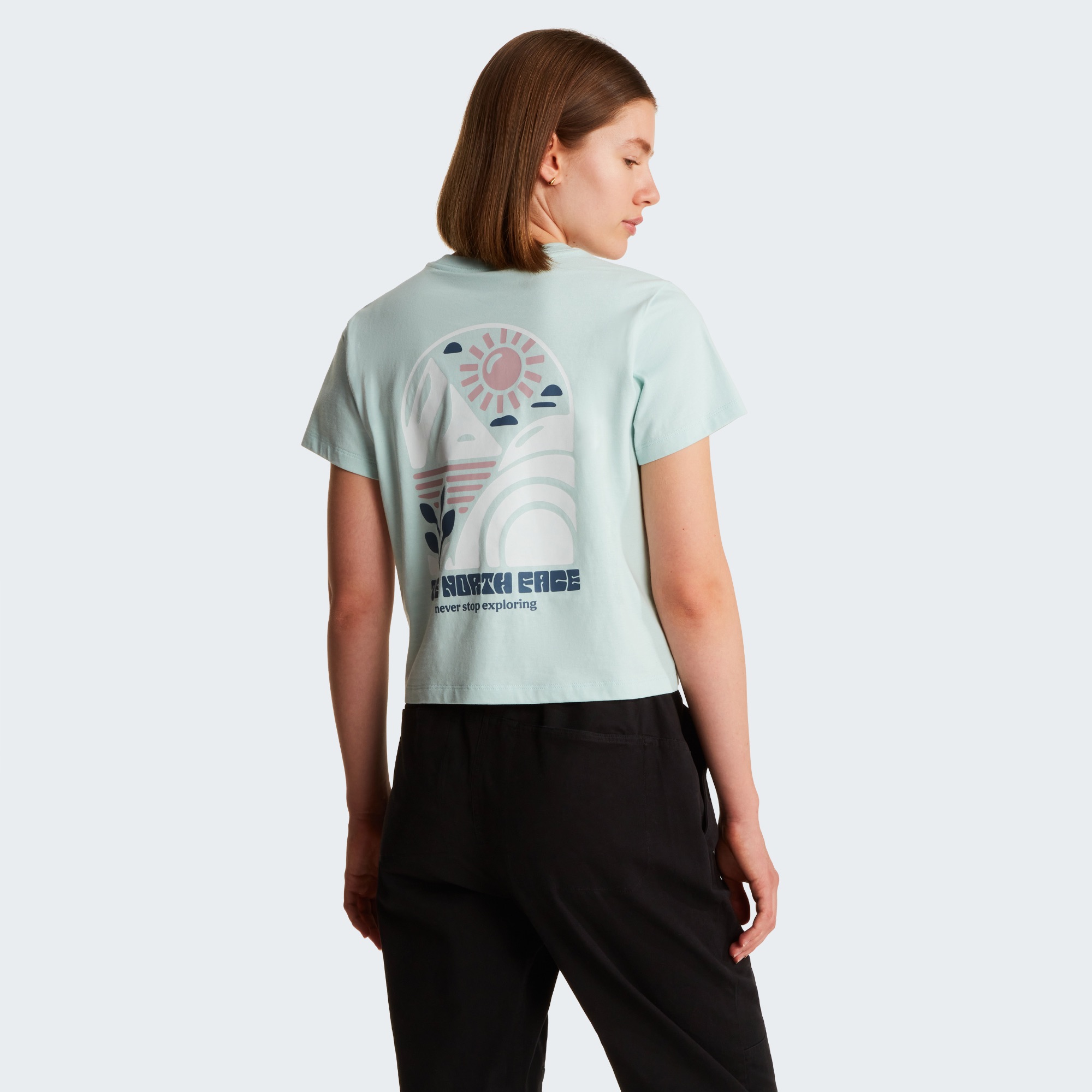 The North Face Women's Sun Regular Graph Cutie Tee Opal 04