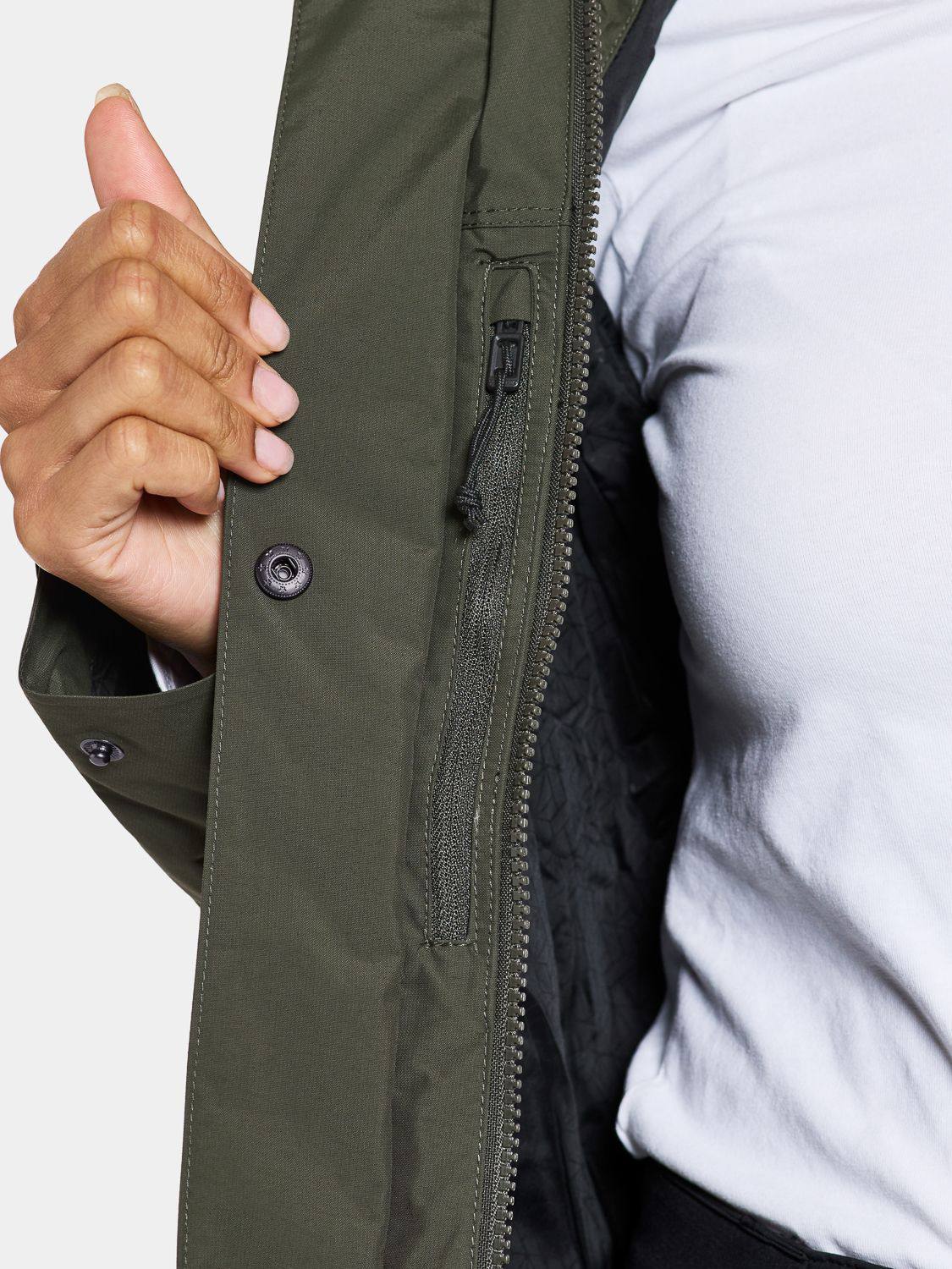 Didriksons Women's Thelma 10 Parka Tummanvihreä 10