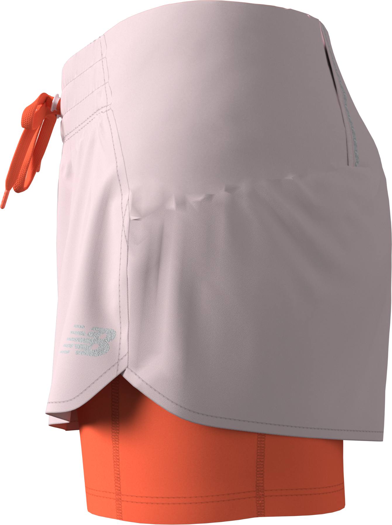 New Balance Women's Print Impact Run 2in1 Shorts Pink 09