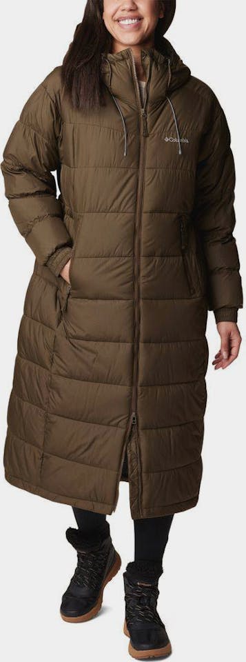 Columbia Women's Pike Lake Long Puffer Jacket - Naisten talvitakki Oliivi 01