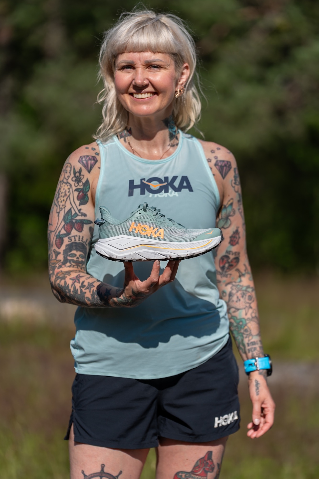 Hoka Women's Challenger 8 Jade / Cosmic grey 18
