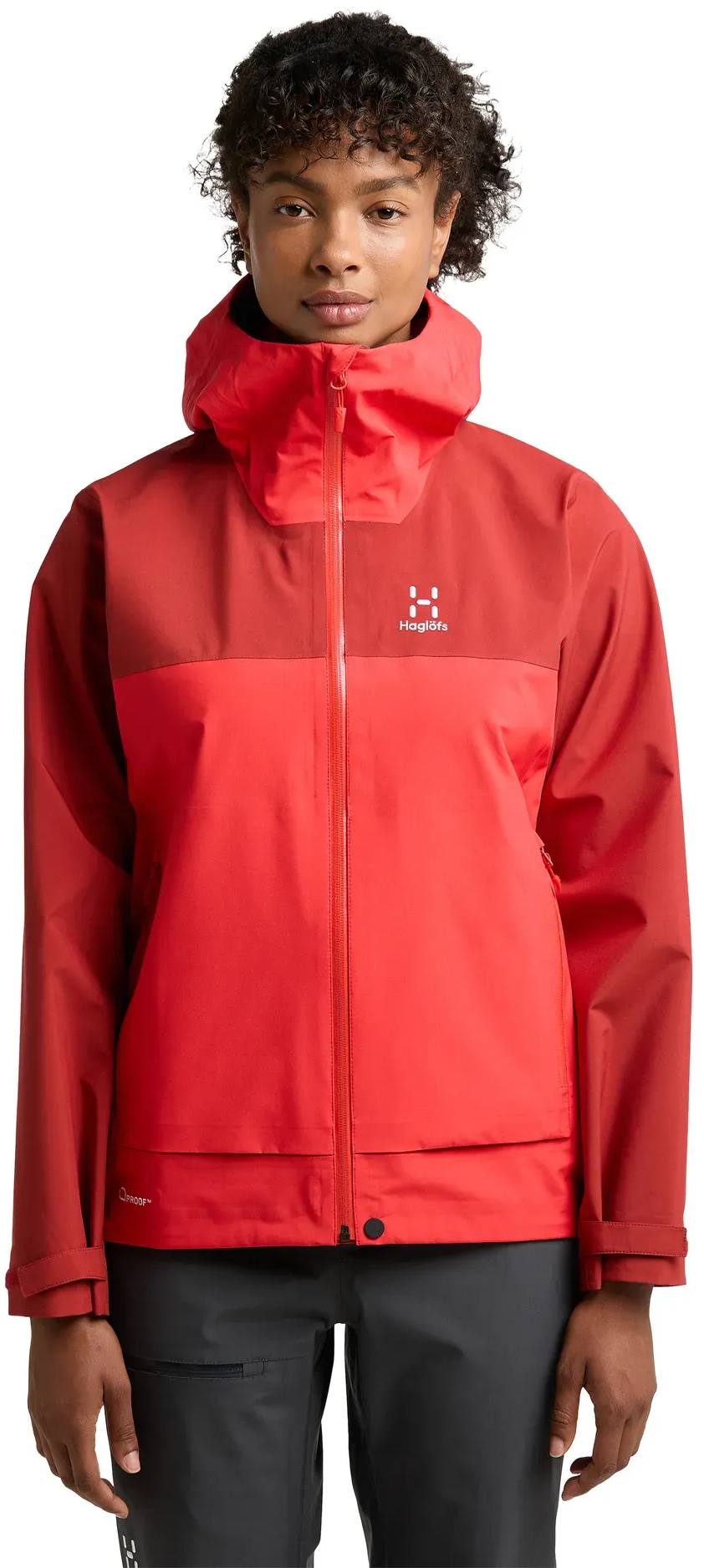 Haglöfs Women's Front Proof Jacket Poppy/Corrosion 04