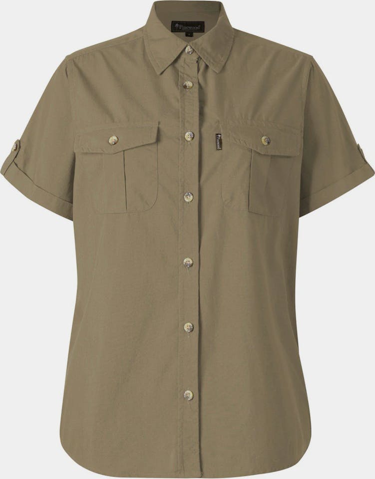 Pinewood Women's Safari Short Sleeve Shirt Sandstone 02