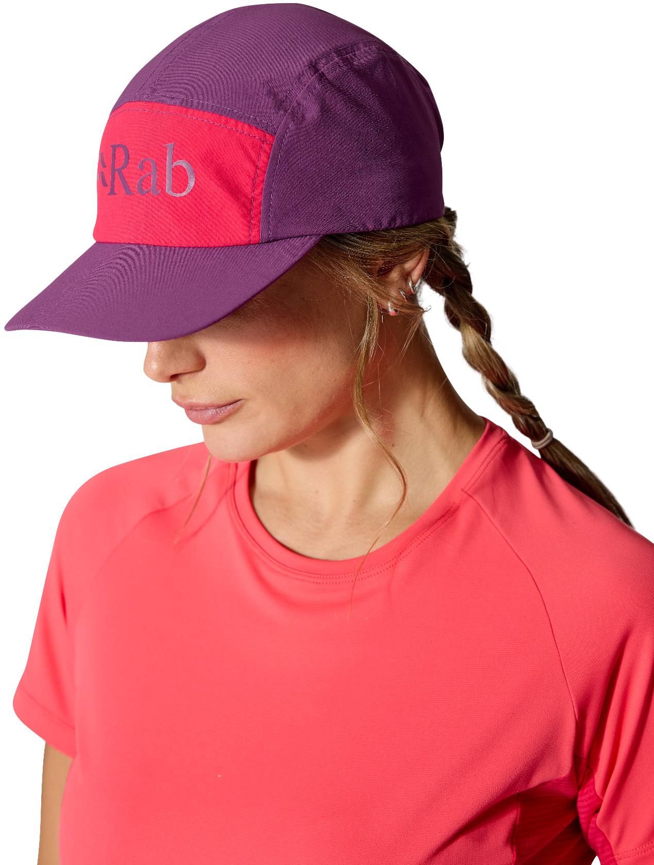 Rab Talus 5 Panel Cap Plum/Watermelon 02