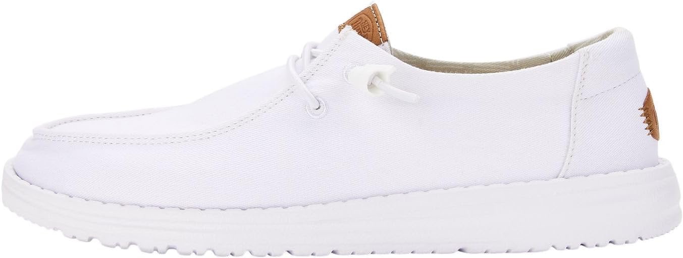HeyDude Women's Wendy Stretch Canvas White 02