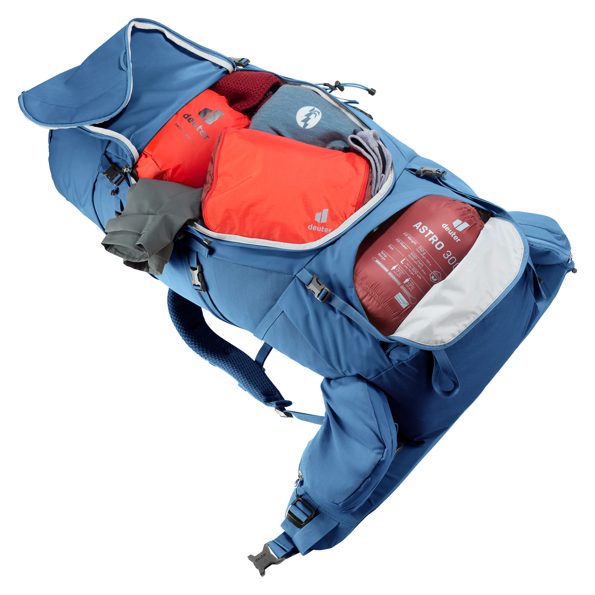 Deuter Aircontact Core 60+10 Baltic Nightblue 09