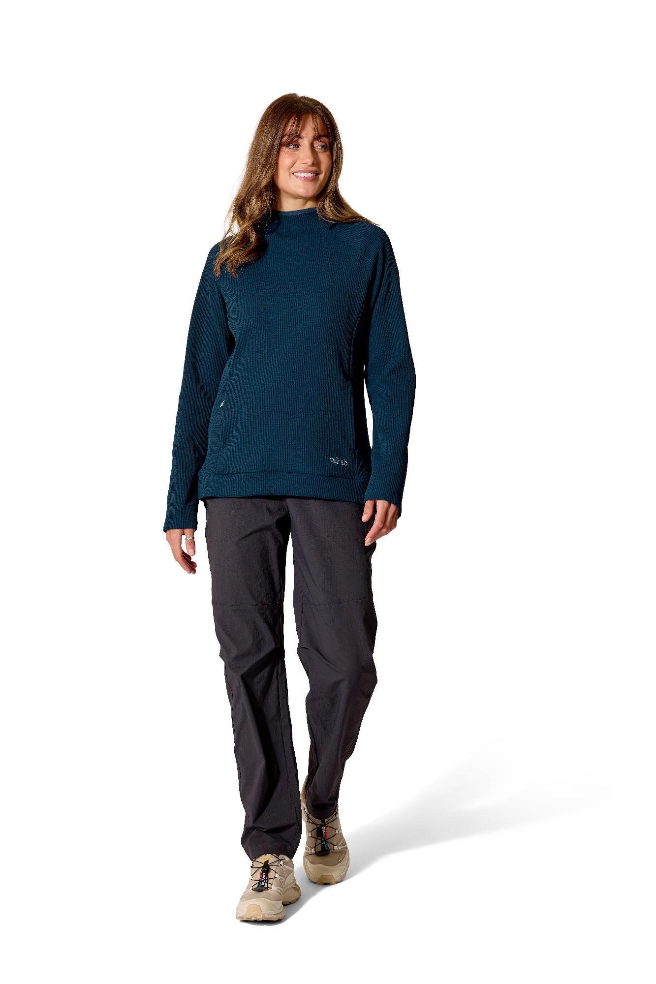 Rab Women's Hepton Pullover Hoody Tempest Blue 04