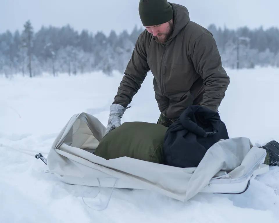 Savotta Rolltop Stuffsack, 500D, 40L Black 08