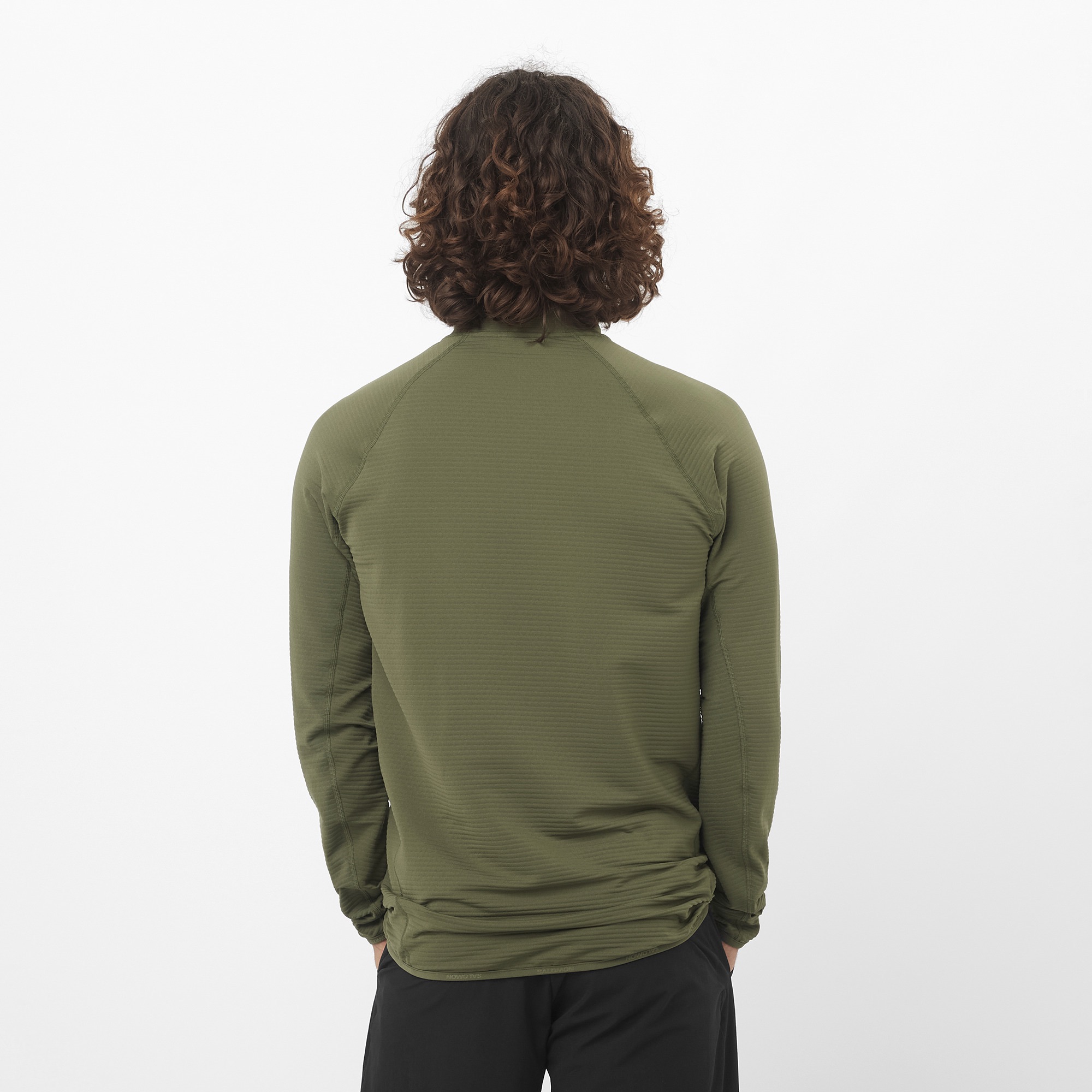 Salomon Men's Essential Lightwarm Full Zip Grape 05