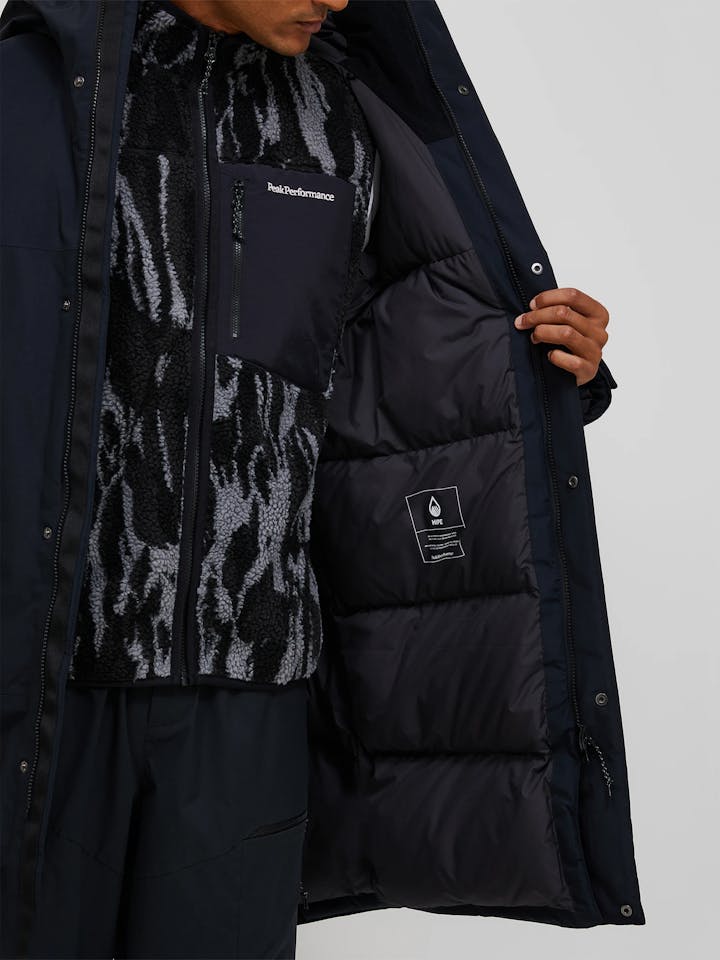 Peak Performance Men's Treeline HIPE Down Shell Parka - Miesten talvitakki Musta 06