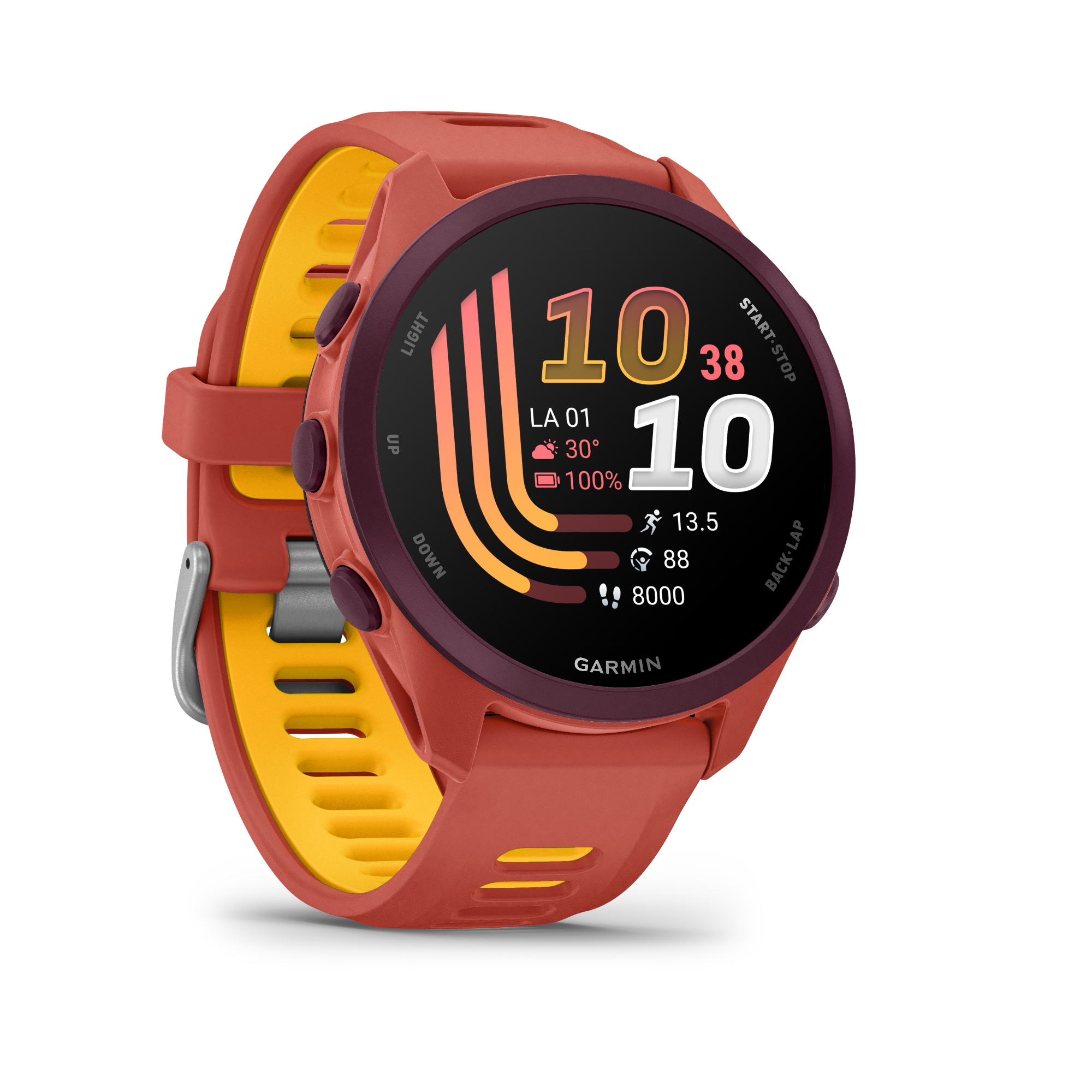 Garmin Forerunner 170 Music Red Pink/Mango  11