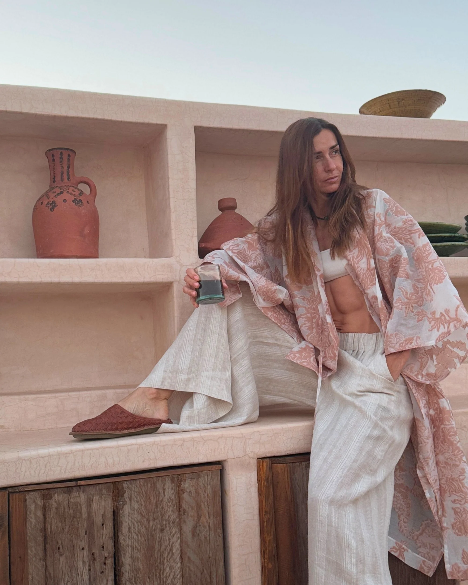 VIBAe Roma Woven Leather Cognac 04