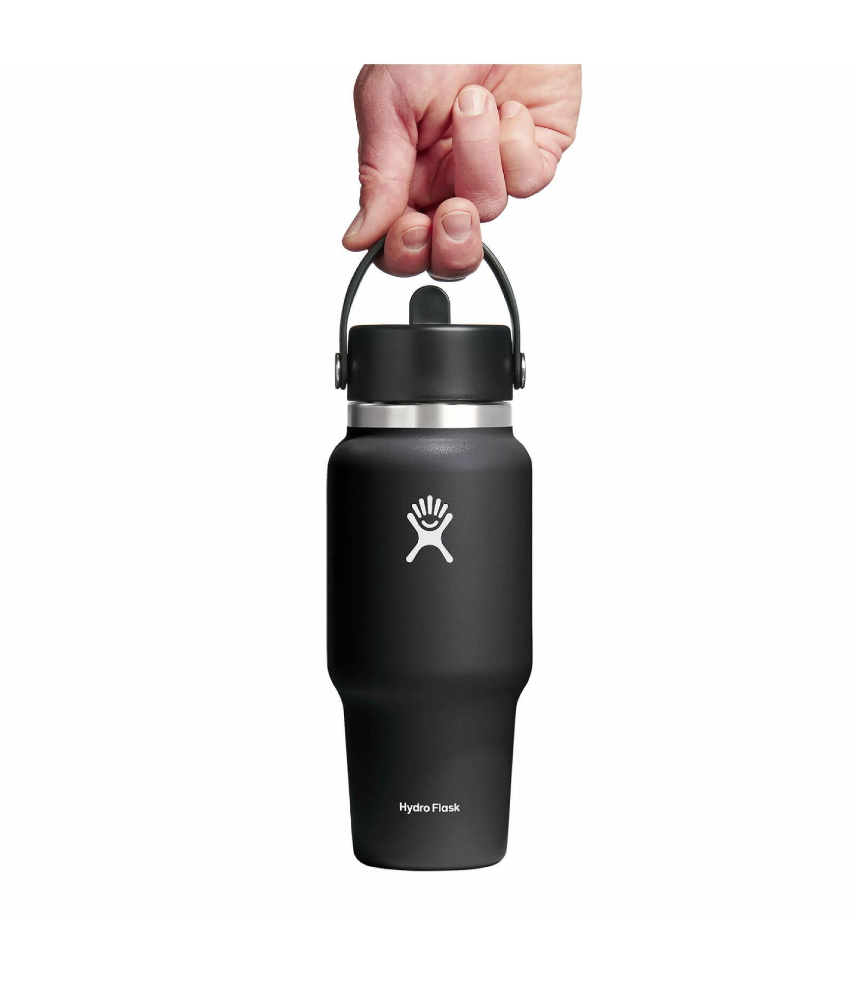 Hydro Flask 24oz Wide Flex Straw Travel Bottle Black 03