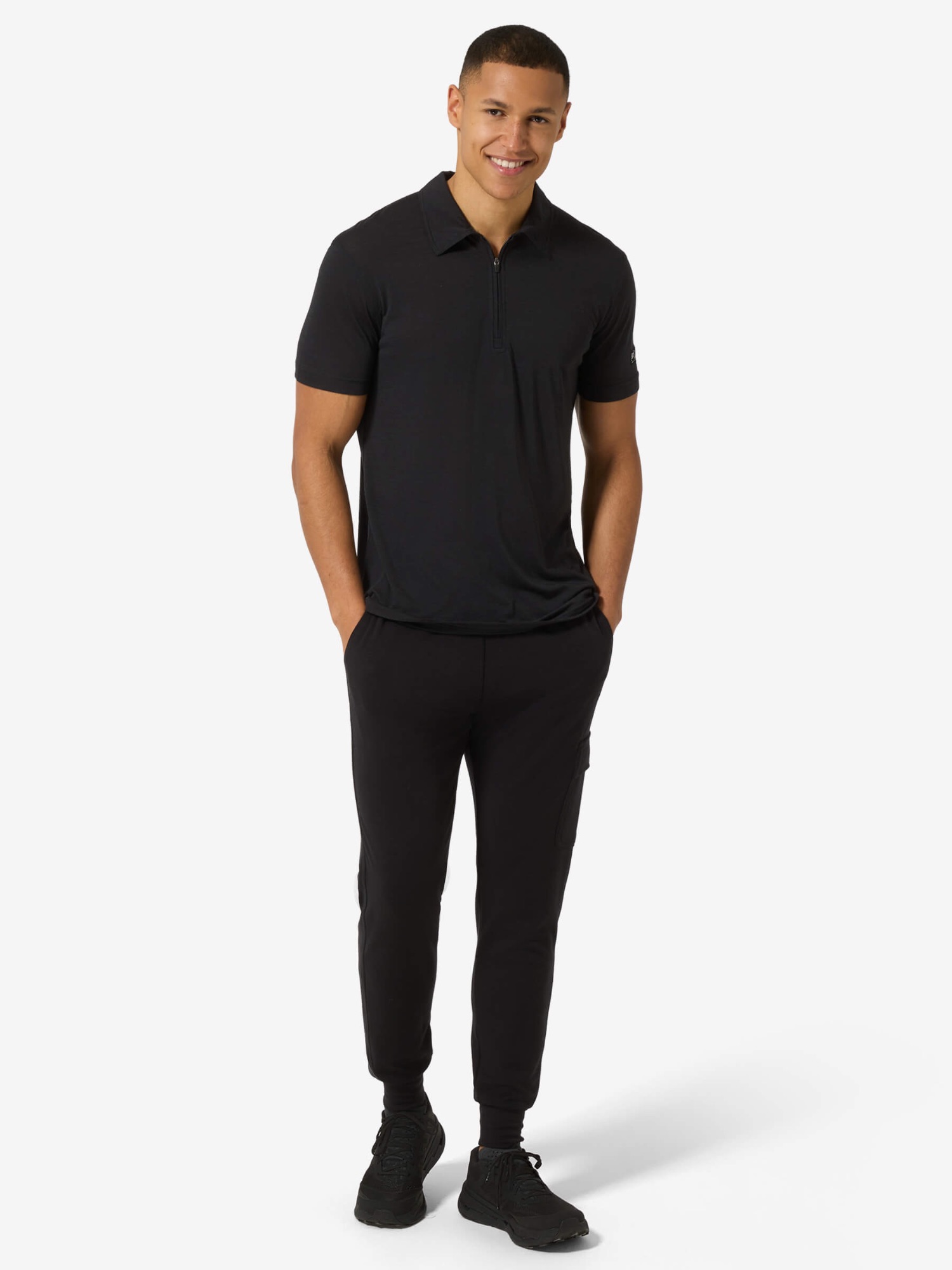 Supernatural Men's Zip Polo Black 05
