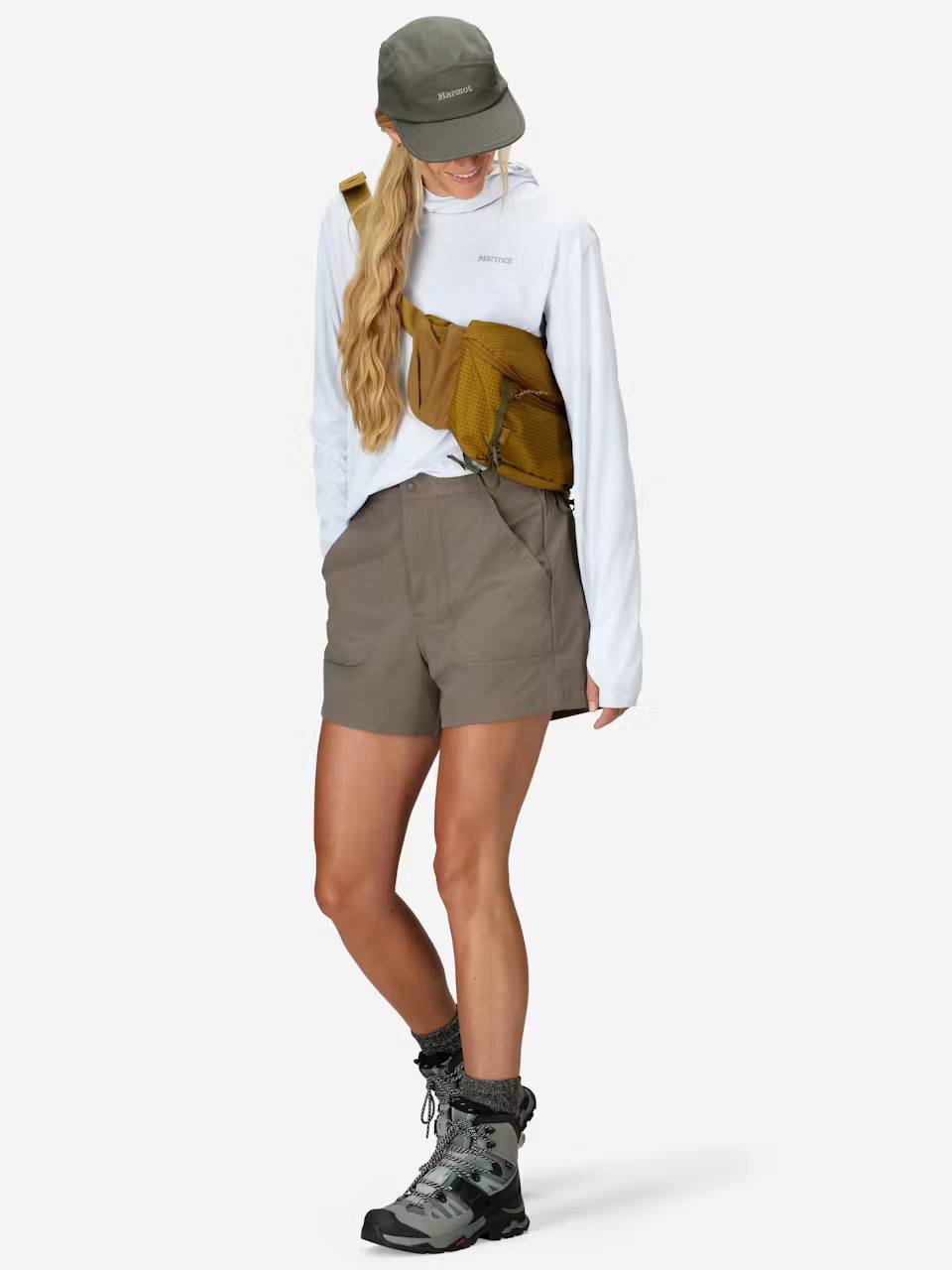 Marmot Women's AirExchange UPF 40 Shorts 4" Clay 03