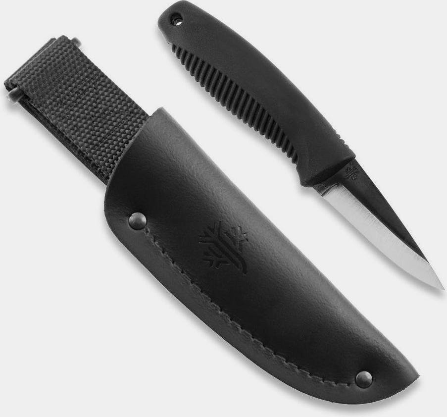 Peltonen Knives M23 Pikkusissi Mustalla Nahkatupella  01