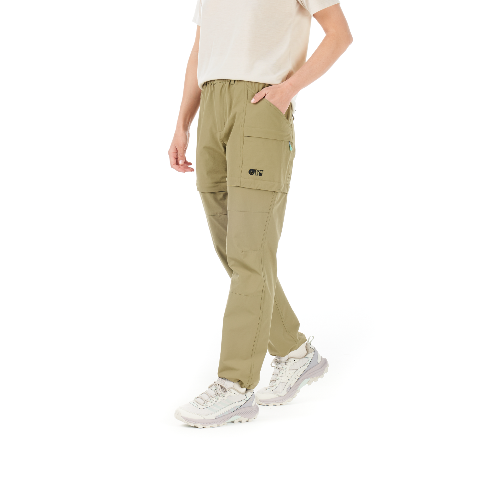 Picture Organic Clothing Women's Outif Stretch 2in1 Pant Aloe Green 02
