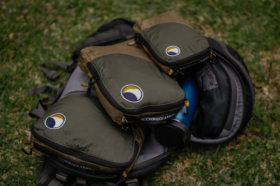 Ticket To The Moon Travel Cube Set Ruskea/Vihreä 02