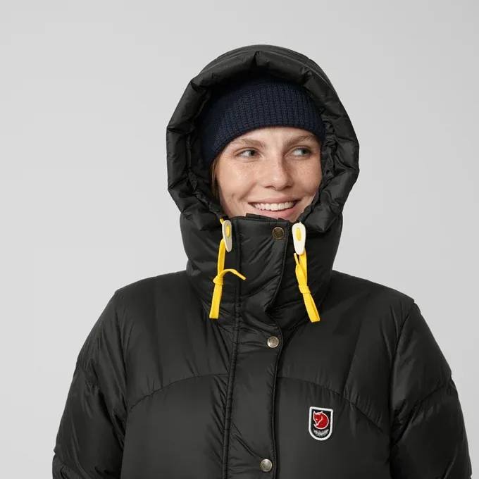 Fjällräven Women's Expedition Long Down Parka - Naisten untuvatakki Musta 06