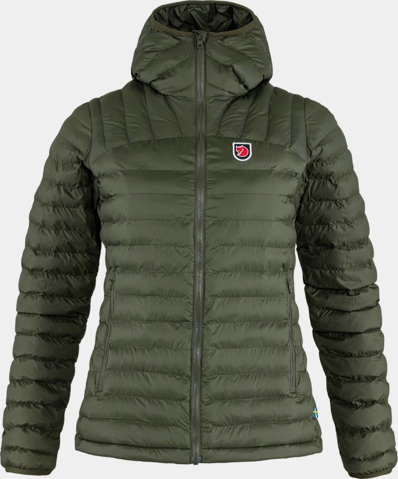 Fjällräven Women's Expedition Lätt Hoodie - Naisten kevyttoppatakki Deep Forest 01