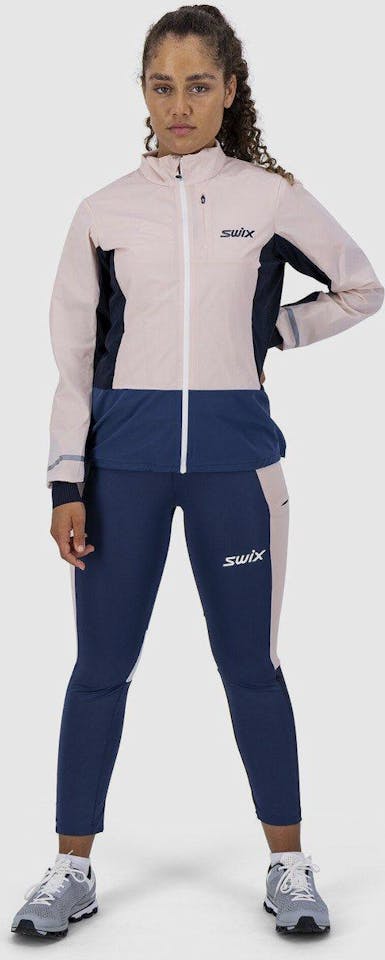 Swix Women's Motion Premium Jacket Peach whip/ Lake blue 04
