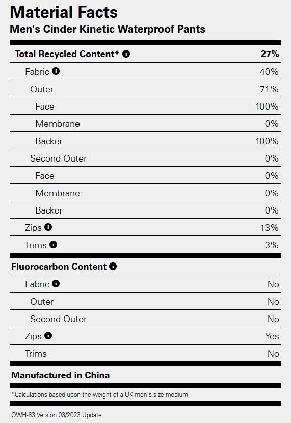 Rab Men's Cinder Kinetic Waterproof Pants Beluga 07
