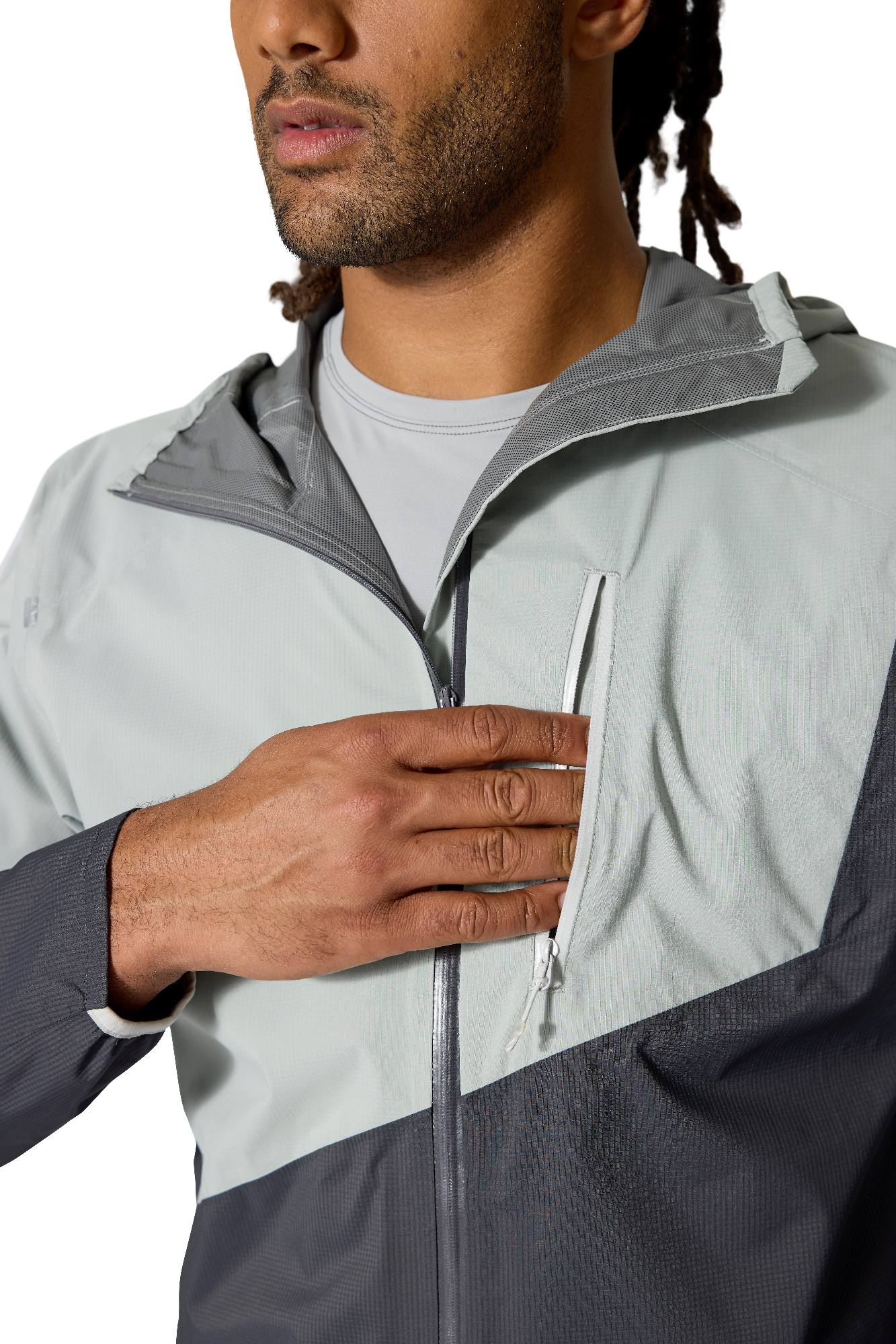 Rab Men's Downpour Trail Light Jacket Anthracite 09