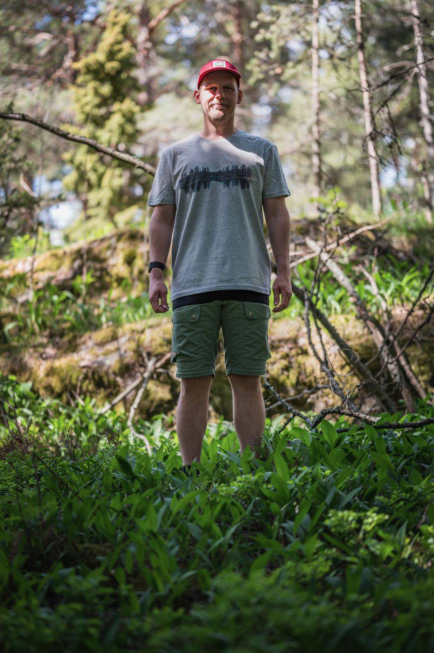 Scandinavian Outdoor Metsä t-paita siluetti Grey 02