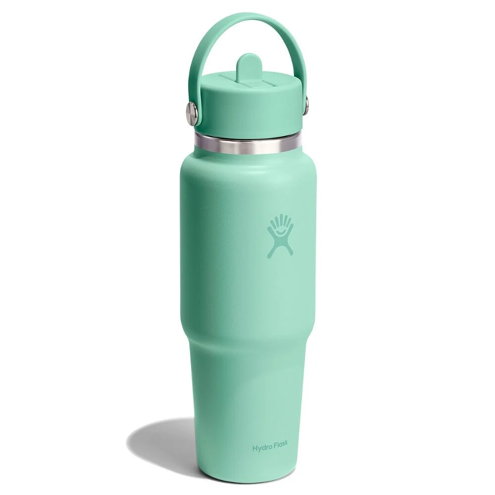 Hydro Flask 32 oz New Flex Straw Travel Bottle Vaaleanvihreä 02