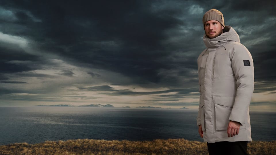 Didriksons Men's Akilles 2 Parka - Miesten talvitakki Ash Brown 14